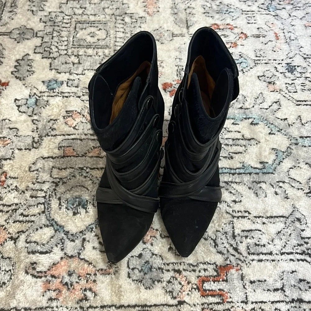 Isabel Marant Tacy Pony Calf Hair Leather Booties - Picture 5 of 11